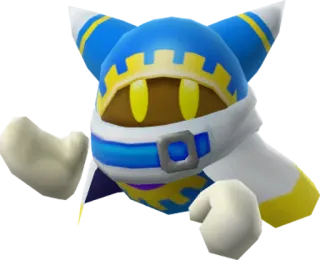 🎭 Magolor Kirby magolor, kirby, postać z gry, niebieski telegram sticker