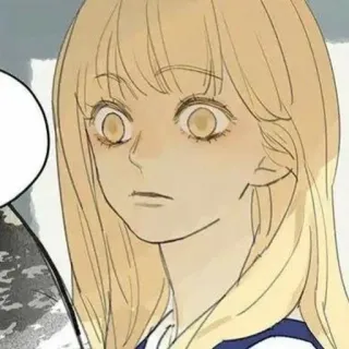 🌟 Cartoon, Mädchen, blonde Haare, Anime, Manga, Charakter whatsapp sticker