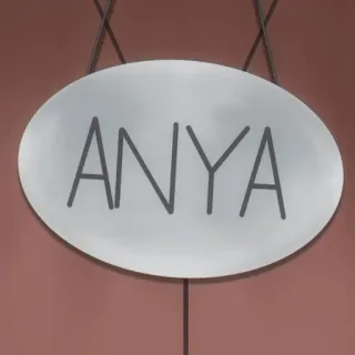 🍂 Anya ANYA nombre, signo, Anya, personalizado telegram sticker