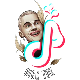 🍆 DICK TOK tiktok, Parodie, Soziale Medien, beleidigend whatsapp sticker