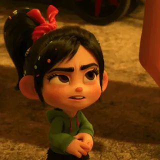 🥨 Vanellope von Schweetz Wreck-It Ralph Vanellope, Detona Ralph, Disney, animado, personagem whatsapp sticker