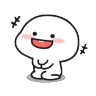 🪐 carino, cartone animato, blob, felice, kawaii telegram sticker