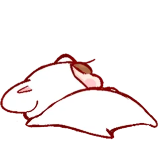 💞 動物, 睡眠, 可愛い, アニメ, 怠惰 whatsapp sticker