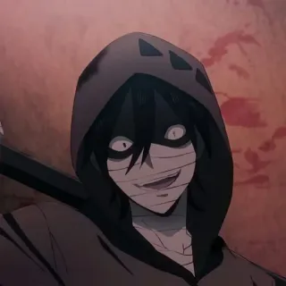 🖤 Isaac Foster Angels of Death 애니메이션, 아이작 포스터, 살육의 천사, 캐릭터, 호러 telegram sticker
