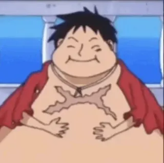 🤌 Monkey D. Luffy One Piece Anime, Śmieszne, Kreskówka, Luffy, One Piece, Postać, Meme whatsapp sticker