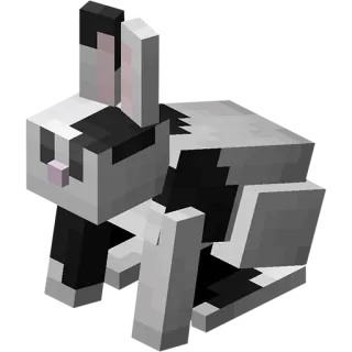🐇 minecraft, chat, bloc, animal, animal de compagnie whatsapp sticker