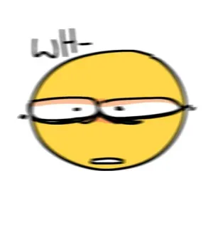 🟡 wh- อีโมจิ, ปฏิกิริยา, สับสน, ตลก, มีม telegram sticker