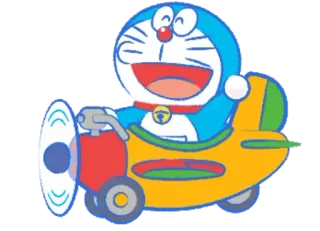 🛫 Doraemon Cartoon, Roboter, Flugzeug, Süß, Anime telegram sticker