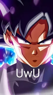 😤 UwU animé, Goku, UwU, visage telegram sticker