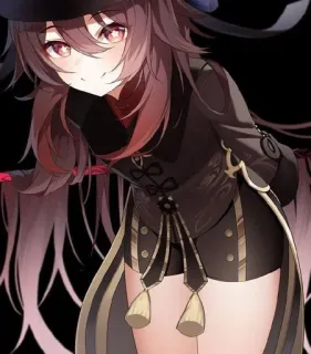 😏 Hu Tao Genshin Impact Anime, Jeu, Genshin Impact, Hu Tao, Mignon, Dessin animé telegram sticker