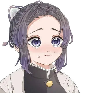 🧚‍♀ Shinobu Kocho Demon Slayer anime, demon slayer, shinobu kocho, sticker, manga, crying telegram sticker