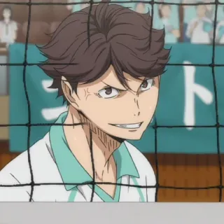 😏 Oikawa Tooru Haikyuu!! Anime, Haikyuu, Siatkówka, Oikawa, Tooru, Sport telegram sticker
