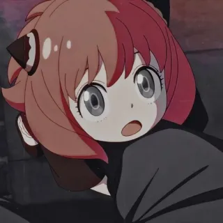 😮 Anya Forger Spy x Family Anime, Spy x Family, Anya, Anya Forger, fofa, desenho animado, garota anime telegram sticker
