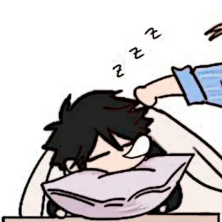 🌊 zzz 睡眠, 寝る, アニメ, かわいい, zzz, 漫画 telegram sticker