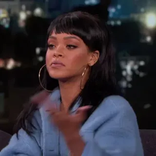 💸 Rihanna celebrity, singer, woman, person, expression, Rihanna telegram sticker