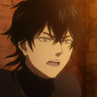 💛 Yuno Black Clover Anime, Black Clover, Yuno, Personagem telegram sticker