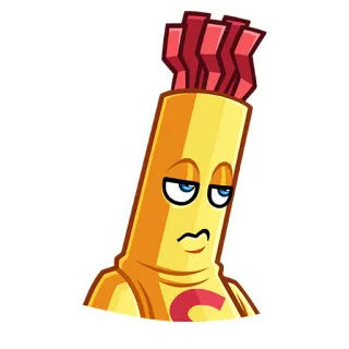 😕 Dessin animé, Personnage, Autocollant, Drôle, Mascotte telegram sticker