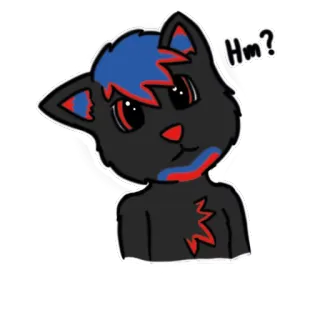 ❓ Hm? мультфильм, кот, животное, стикер, иллюстрация, вопрос, думать telegram sticker