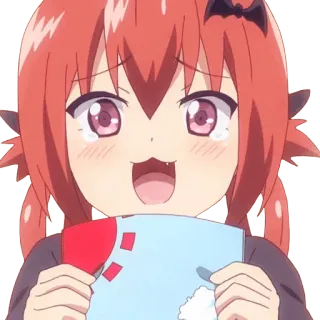 😍 Satania Gabriel DropOut anime, cute, devil, girl, satania, gabriel dropout telegram sticker