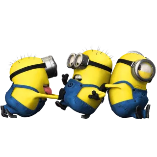😊 Minions Despicable Me Minions, lustig, Cartoon, Comedy, Ich einfach unverbesserlich, Charakter, albern, Humor telegram sticker