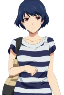 🙃 anime, donna, ragazza, personaggio, animazione telegram sticker