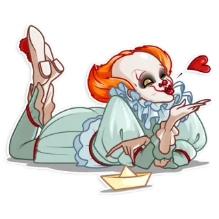 😘 Pennywise It Chú hề, Kinh dị, Phim, Quái vật, Đáng sợ telegram sticker