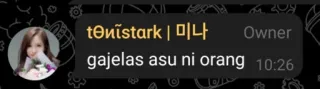 😡 gajelas asu ni orang slang, chat, profanity telegram sticker