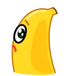 😢 香蕉, 伤心, 哭泣, 卡通, 表情符号, 水果 telegram sticker