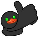 👍 Ente, Daumen hoch, Emoji, Cartoon, Positiv, Zustimmung whatsapp sticker
