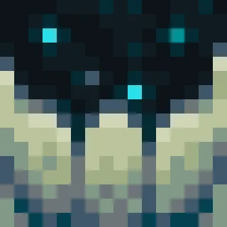 🟦 Warden Minecraft видеоигра, майнкрафт, надзиратель, монстр, темный, существо telegram sticker