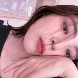 🍎 femme, selfie, portrait, visage, beauté, fille whatsapp sticker