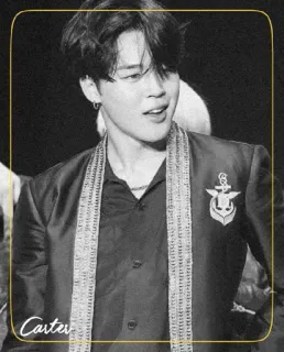 ◾️ Jimin Carter K-pop, cantor, masculino, música, entretenimento, ídolo, celebridade whatsapp sticker