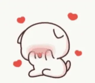 ❤️ น่ารัก, หัวใจ, ความรัก, น่าเอ็นดู, คาวาอิ, การ์ตูน, มีความสุข whatsapp sticker