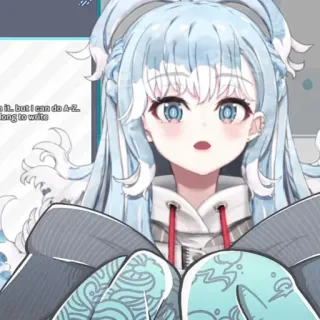 💦 Kobo Kanaeru Anime, Vtuber, Kobo Kanaeru, Ragazza anime telegram sticker