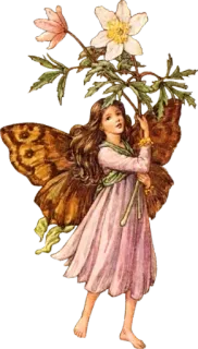 🧚‍♀ 요정, 판타지, 꽃, 날개, 소녀, 자연 telegram sticker