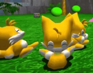 😋 Tails tails, sonic, fox, video game telegram sticker