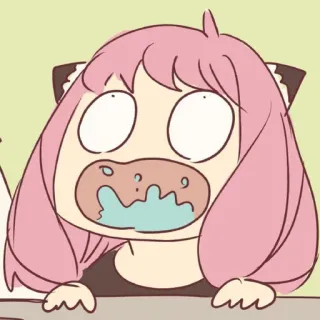 🚰 Anya Forger Spy x Family Anime, Spy x Family, Anya Forger, Cartoon, Süß, Lustig telegram sticker