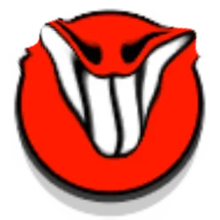 😈 Monster, Kreatur, Zähne, Rot, Gruselig, Cartoon, Böse, Dämon telegram sticker