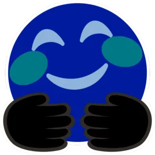 🤗 Emoji, Abraço, Feliz, Fofo, Amigável telegram sticker