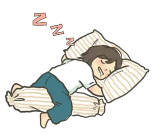 😴 ZZZ 수면, 잠, 휴식, 꿈, 낮잠, 만화 whatsapp sticker