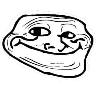 😒 Trollface Troll, Meme, Internet, Fumetto, Faccia, Umorismo telegram sticker