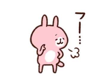🐰 アー królik, króliczek, kreskówka, słodki, zwierzę, naklejka, ilustracja telegram sticker