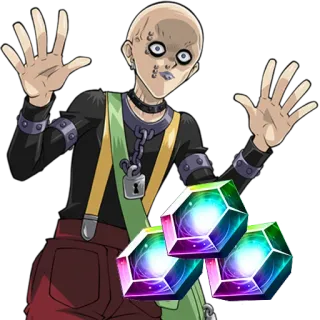 👀 character, gemstones, cartoon telegram sticker