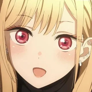 🙃 Marin Kitagawa My Dress-Up Darling Anime, Loira, Fofa, Garota, Marin Kitagawa, My Dress-Up Darling telegram sticker