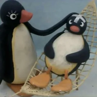 🤕 Pingu Pingu, pinguino, cartone animato, animazione in plastilina, plastilina, programma per bambini whatsapp sticker