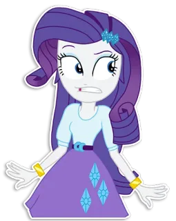 😬 Rarity My Little Pony Raridade, My Little Pony, desenho animado, adesivo telegram sticker