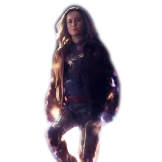 🙂 Captain Marvel 超级英雄, 漫威, 惊奇队长, 布丽·拉尔森, 超能力, 角色 telegram sticker