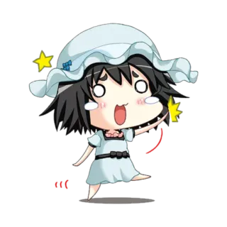 😖 anime, chibi, kawaii, cute, cartoon telegram sticker