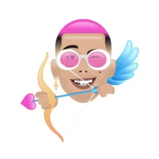 🏹 cupid, heart, bow, arrow, wings, pink, love, valentines day telegram sticker