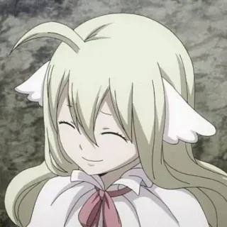 😌 Mavis Vermillion Fairy Tail anime, manga, mavis vermillion, fairy tail, character, cute, smiling telegram sticker